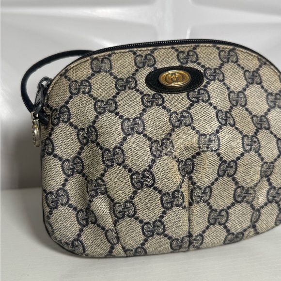 Gucci Beige and Blue  Patterned Crossbody Bag - Picture 4 of 11